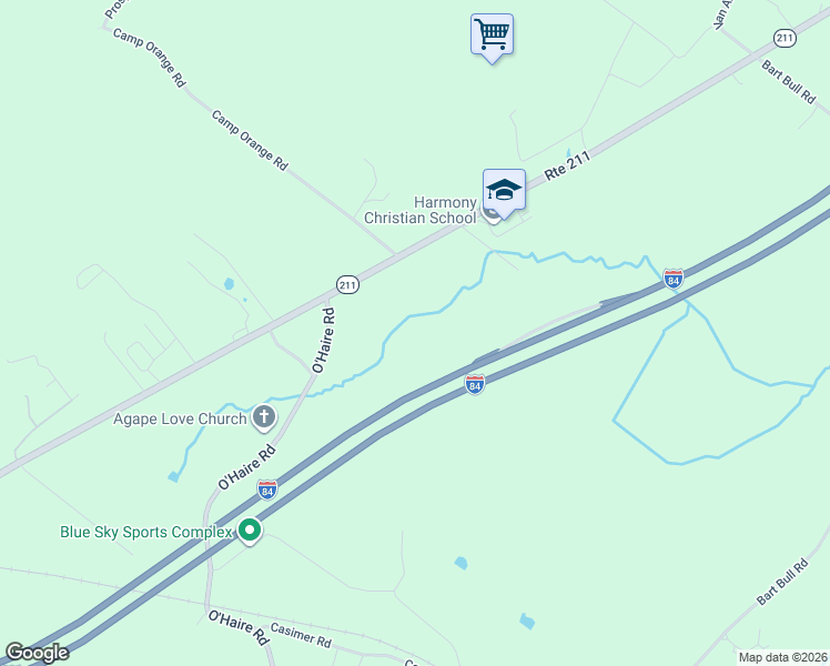 map of restaurants, bars, coffee shops, grocery stores, and more near 18 Ohaire Road in Middletown