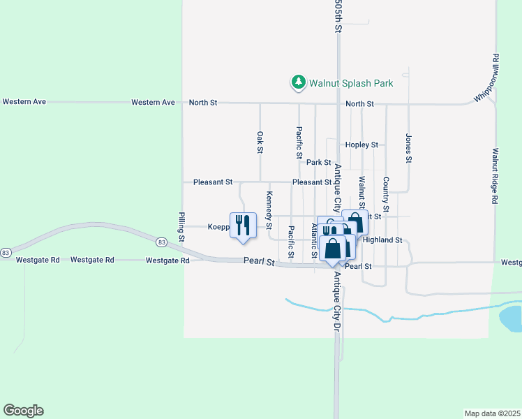 map of restaurants, bars, coffee shops, grocery stores, and more near 226 Koeppe Street in Walnut