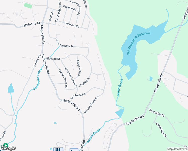 map of restaurants, bars, coffee shops, grocery stores, and more near 16 Thistle Down Lane in Naugatuck