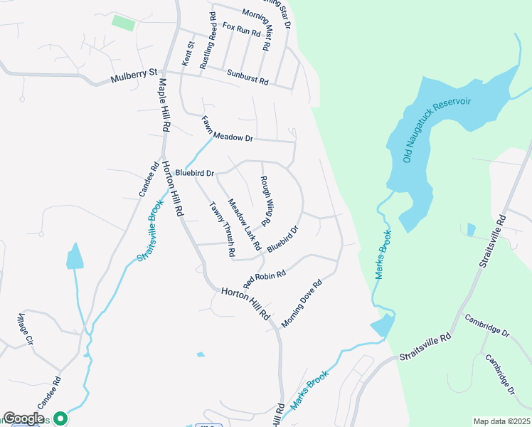 map of restaurants, bars, coffee shops, grocery stores, and more near 24 Rough Wing Road in Naugatuck