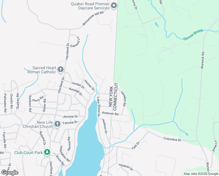 map of restaurants, bars, coffee shops, grocery stores, and more near 11 Ferndale Road in Brewster