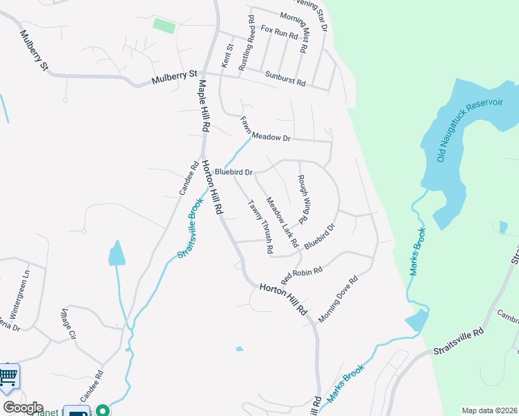 map of restaurants, bars, coffee shops, grocery stores, and more near 66 Tawny Thrush Road in Naugatuck
