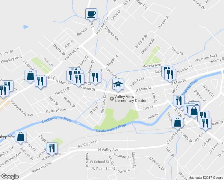 map of restaurants, bars, coffee shops, grocery stores, and more near 924 Main St in Blakely