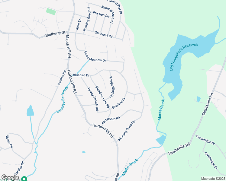 map of restaurants, bars, coffee shops, grocery stores, and more near 24 Rough Wing Road in Naugatuck