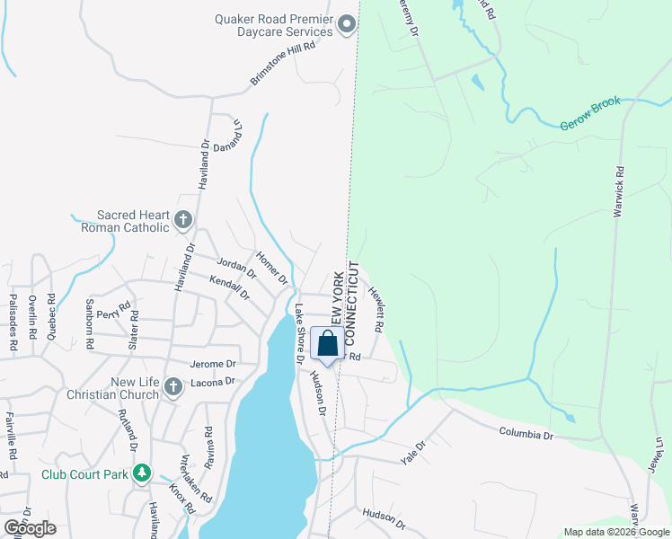 map of restaurants, bars, coffee shops, grocery stores, and more near 11 Ferndale Rd in Brewster