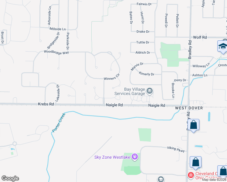 map of restaurants, bars, coffee shops, grocery stores, and more near 717 Jockey's Circle in Avon Lake