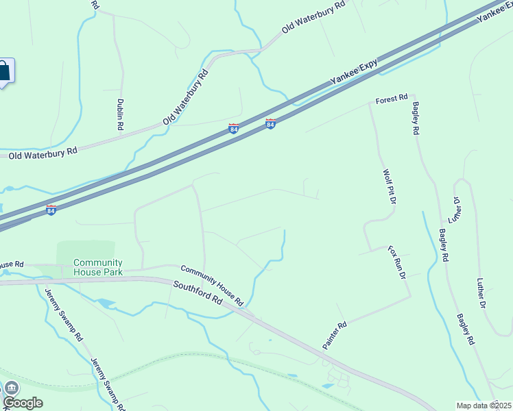 map of restaurants, bars, coffee shops, grocery stores, and more near 96 Lantern Park Lane South in Southbury
