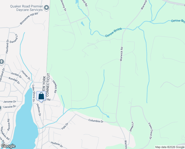 map of restaurants, bars, coffee shops, grocery stores, and more near 11 Twin Ponds Court in New Fairfield