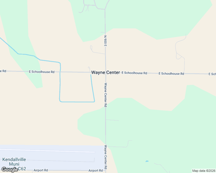 map of restaurants, bars, coffee shops, grocery stores, and more near 2106 Wayne Center Road in Kendallville