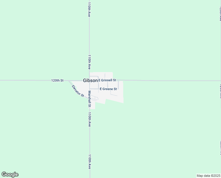 map of restaurants, bars, coffee shops, grocery stores, and more near South Martin Street in Gibson
