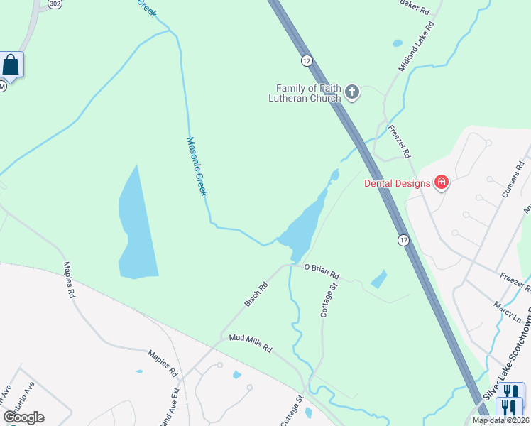 map of restaurants, bars, coffee shops, grocery stores, and more near 79 Bisch Road in Middletown