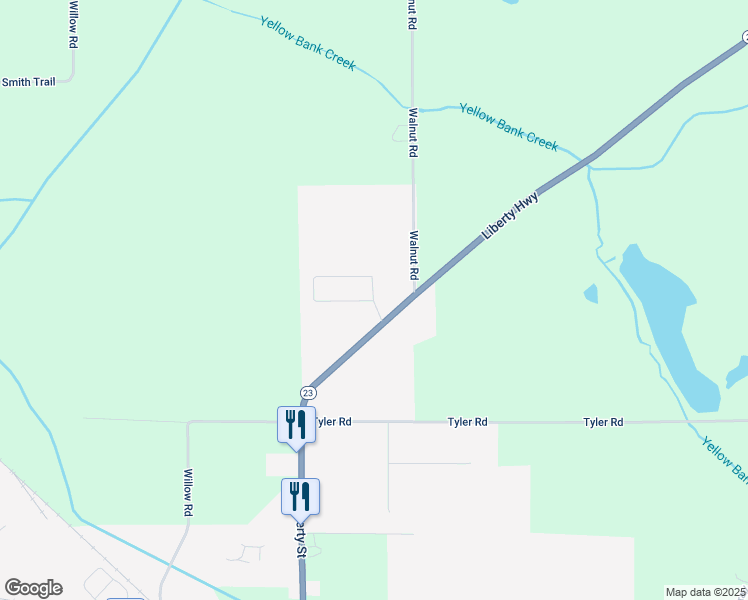 map of restaurants, bars, coffee shops, grocery stores, and more near 109 Walnut Crossing Drive in Walkerton