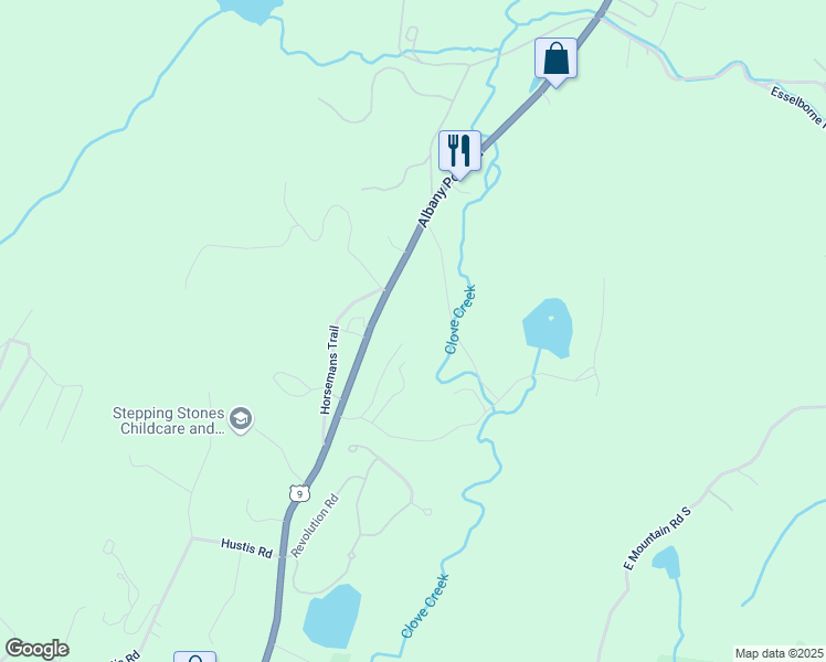 map of restaurants, bars, coffee shops, grocery stores, and more near 3504 U.S. 9 in Cold Spring