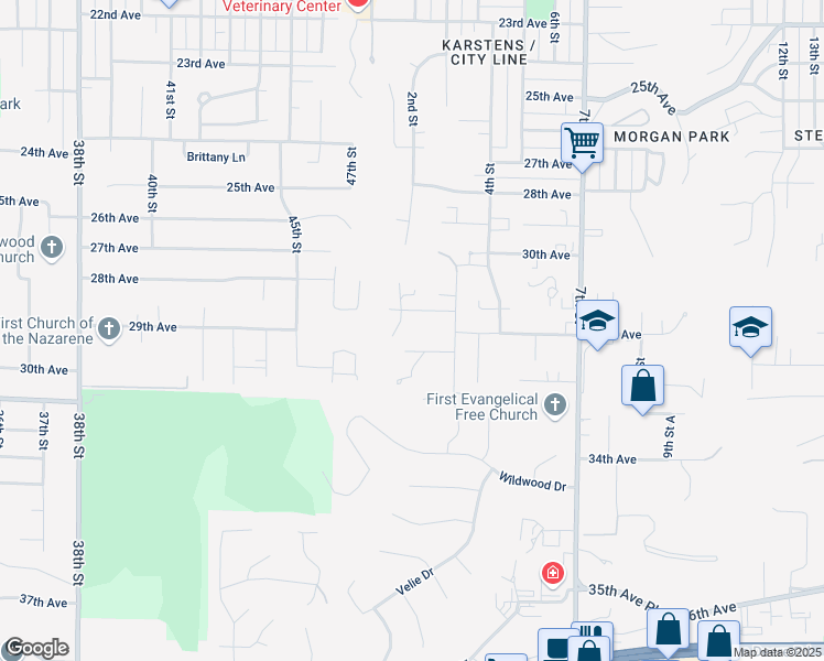map of restaurants, bars, coffee shops, grocery stores, and more near 226 31st Avenue in Moline