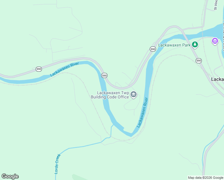 map of restaurants, bars, coffee shops, grocery stores, and more near 882 Pennsylvania 590 in Lackawaxen