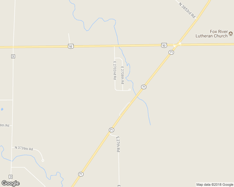 map of restaurants, bars, coffee shops, grocery stores, and more near 2704 North 3764th Road in Sheridan