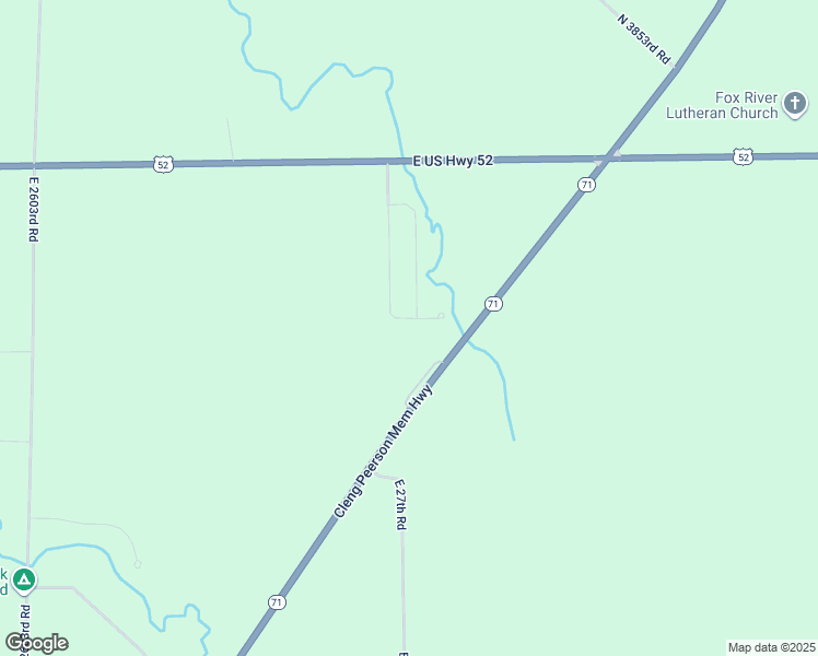 map of restaurants, bars, coffee shops, grocery stores, and more near 2704 North 3764th Road in Sheridan