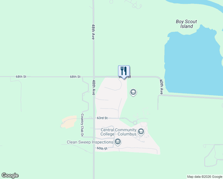 map of restaurants, bars, coffee shops, grocery stores, and more near Shadow Ridge Place in Platte County