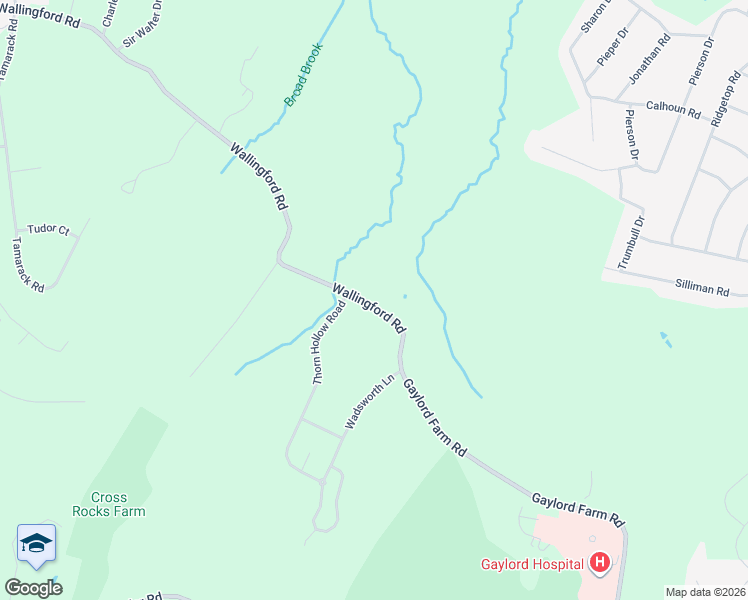 map of restaurants, bars, coffee shops, grocery stores, and more near 1117 Wallingford Road in Cheshire