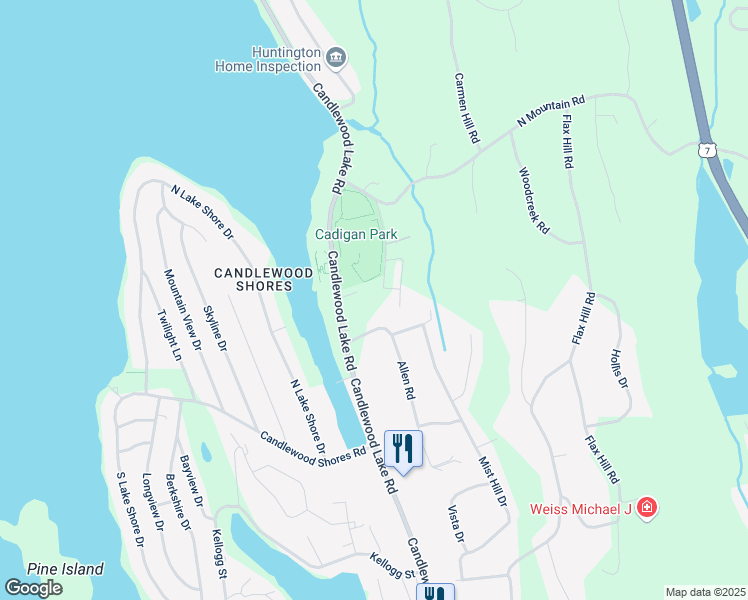 map of restaurants, bars, coffee shops, grocery stores, and more near 80 Prange Road in Brookfield