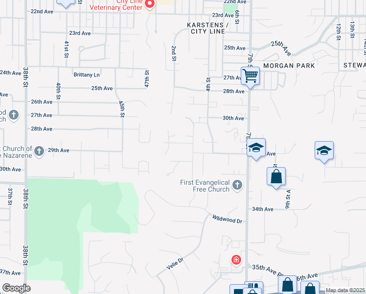 map of restaurants, bars, coffee shops, grocery stores, and more near 226 31st Avenue in Moline