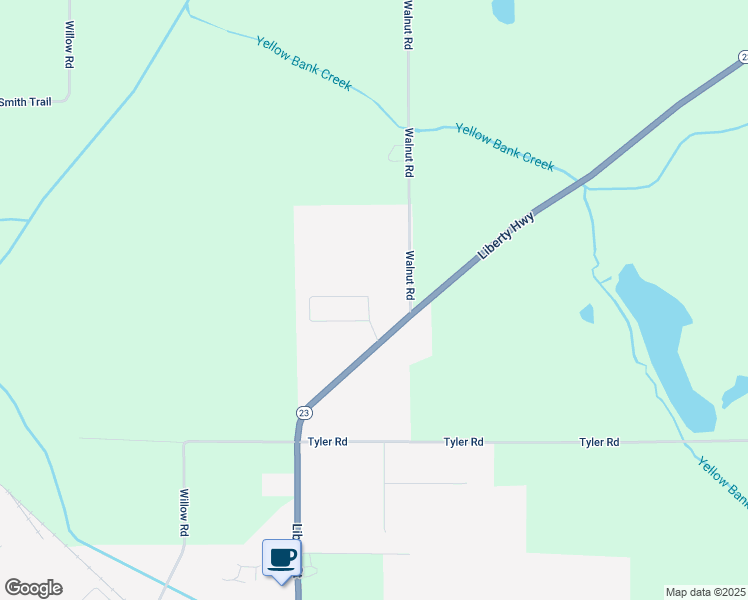 map of restaurants, bars, coffee shops, grocery stores, and more near 109 Walnut Crossing Drive in Walkerton