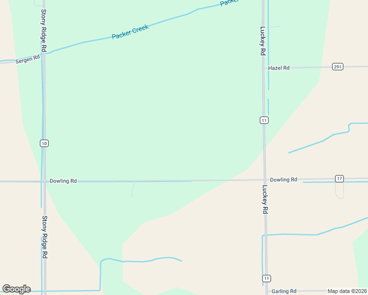 map of restaurants, bars, coffee shops, grocery stores, and more near 5362 Dowling Rd in Luckey