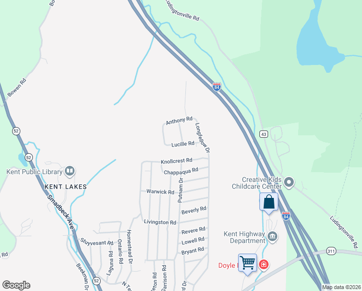 map of restaurants, bars, coffee shops, grocery stores, and more near 24 Lucille Road in Carmel Hamlet