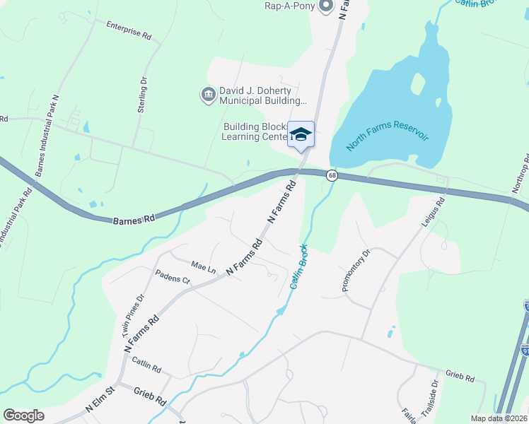 map of restaurants, bars, coffee shops, grocery stores, and more near 855 North Farms Road in Wallingford