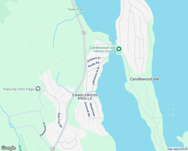 map of restaurants, bars, coffee shops, grocery stores, and more near 19 Lakeshore Drive North in New Fairfield