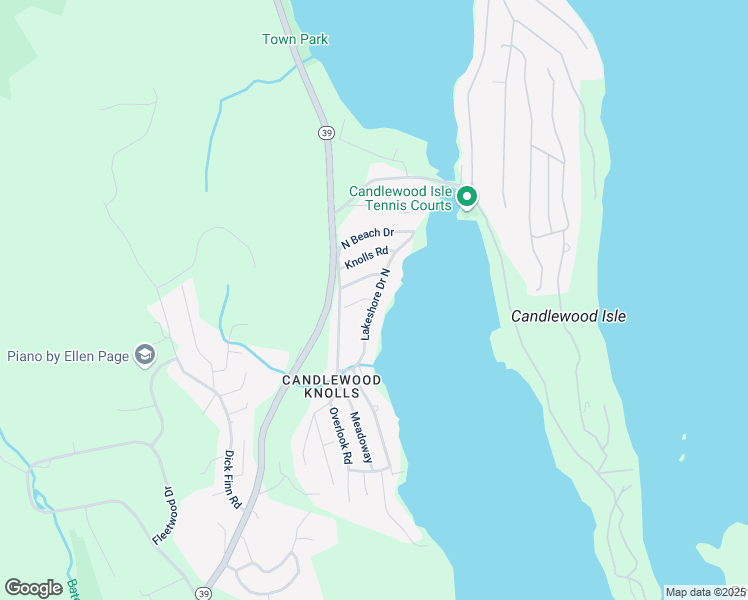 map of restaurants, bars, coffee shops, grocery stores, and more near 19 Lakeshore Drive North in New Fairfield