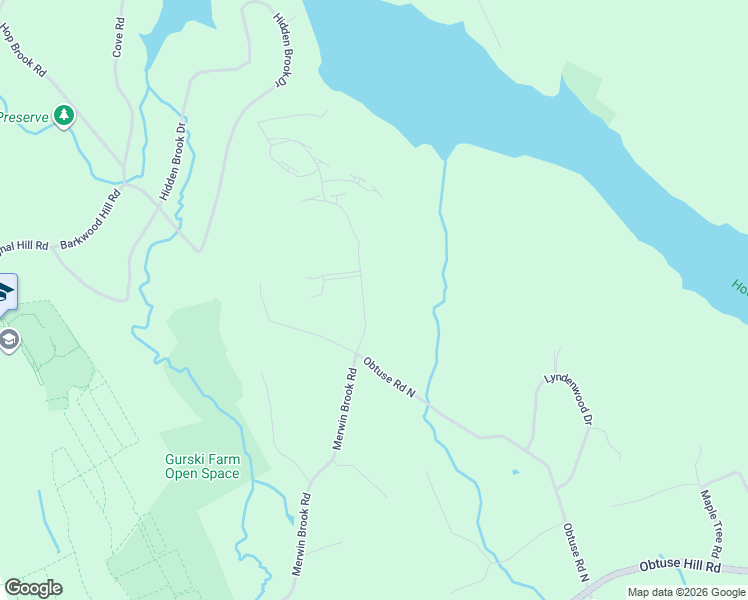 map of restaurants, bars, coffee shops, grocery stores, and more near 45 Merwin Brook Road in Brookfield