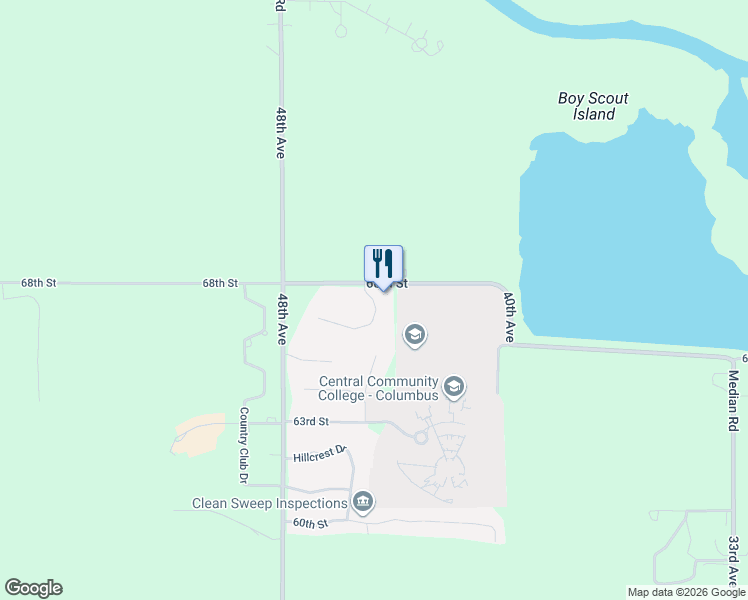 map of restaurants, bars, coffee shops, grocery stores, and more near 6671 Shadow Ridge Place in Columbus