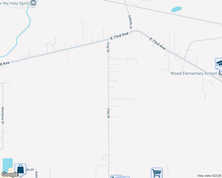 map of restaurants, bars, coffee shops, grocery stores, and more near 7525 Clay Street in Merrillville