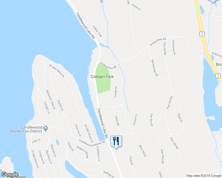 map of restaurants, bars, coffee shops, grocery stores, and more near 45 Prange Road in Brookfield
