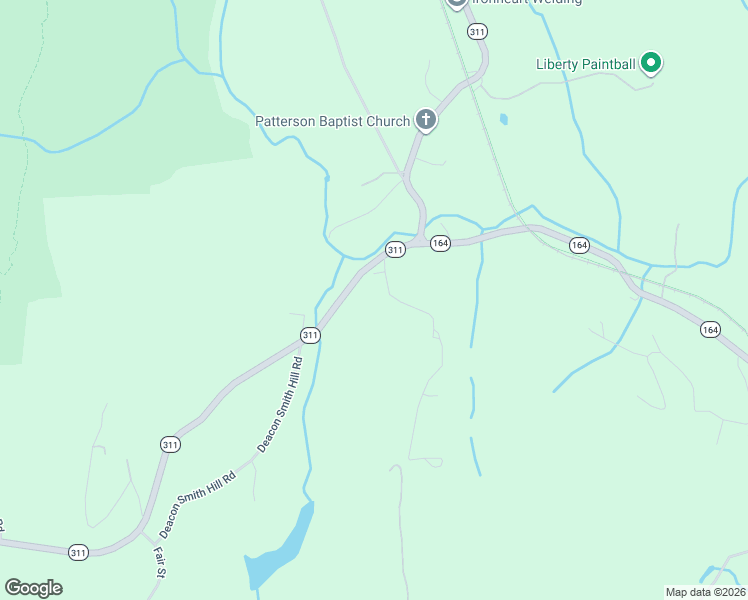 map of restaurants, bars, coffee shops, grocery stores, and more near 301 McManus Road North in Patterson