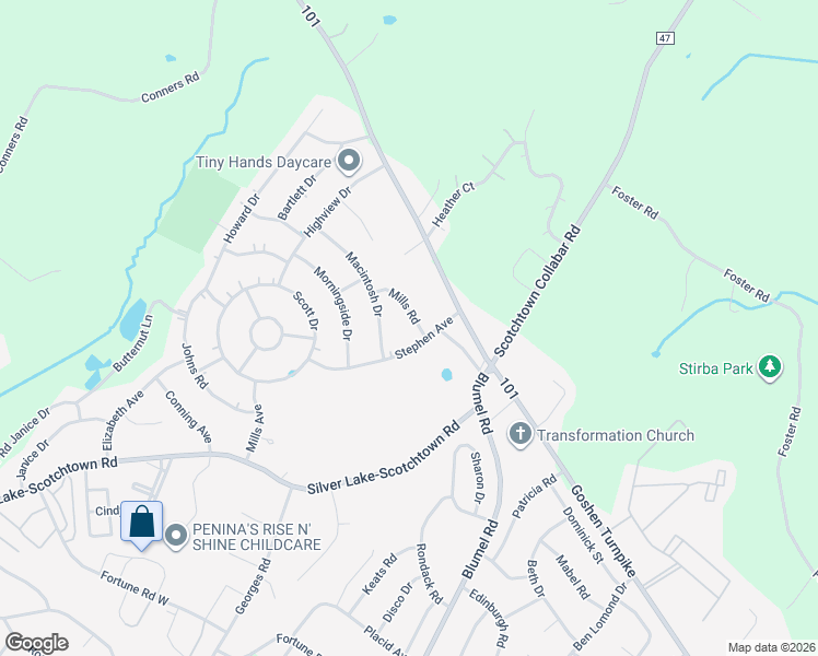 map of restaurants, bars, coffee shops, grocery stores, and more near 10 Stephen Avenue in Middletown