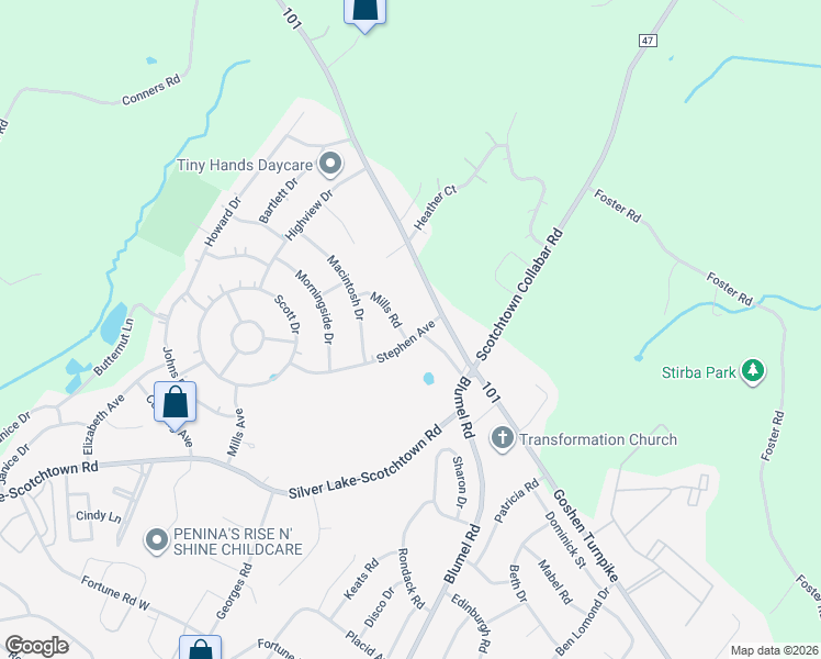 map of restaurants, bars, coffee shops, grocery stores, and more near 10 Stephen Avenue in Middletown