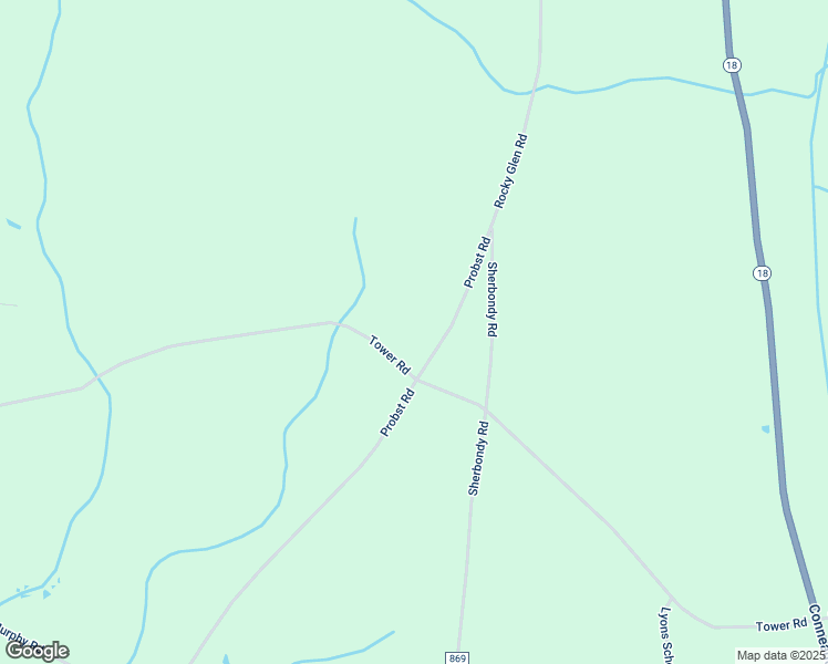 map of restaurants, bars, coffee shops, grocery stores, and more near 272 Tower Road in Jamestown