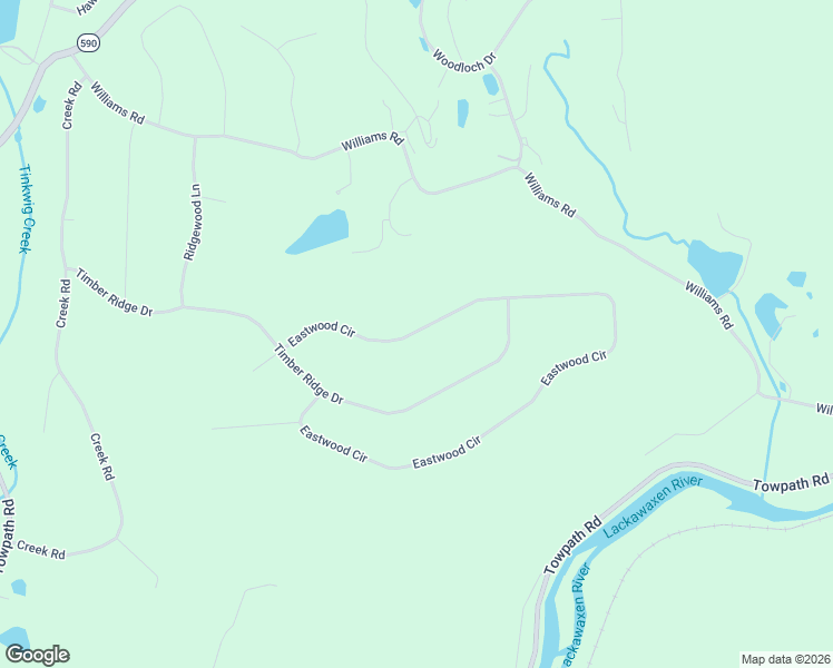 map of restaurants, bars, coffee shops, grocery stores, and more near East Wood Circle in Hawley