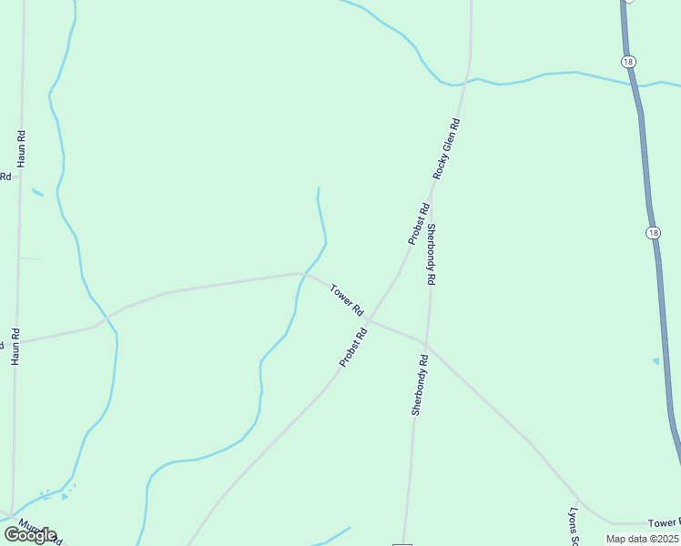 map of restaurants, bars, coffee shops, grocery stores, and more near 272 Tower Road in Jamestown