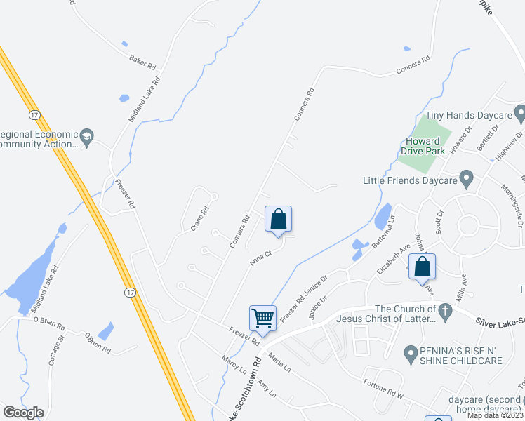 map of restaurants, bars, coffee shops, grocery stores, and more near 110 Anna Court in Middletown