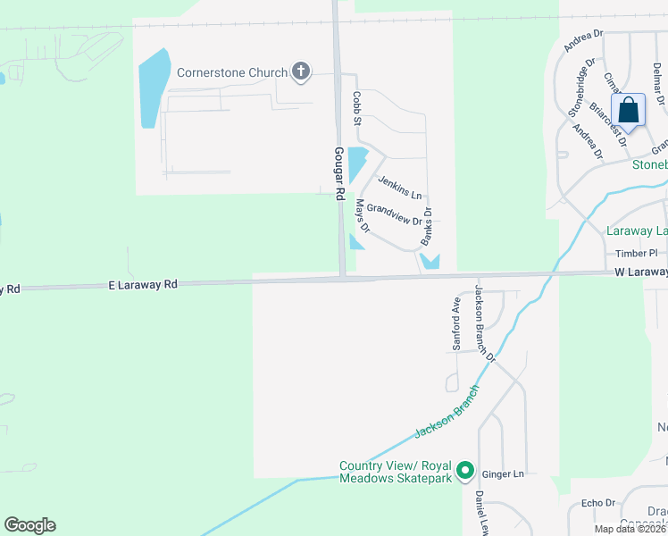 map of restaurants, bars, coffee shops, grocery stores, and more near 22250 Gougar Road in Joliet