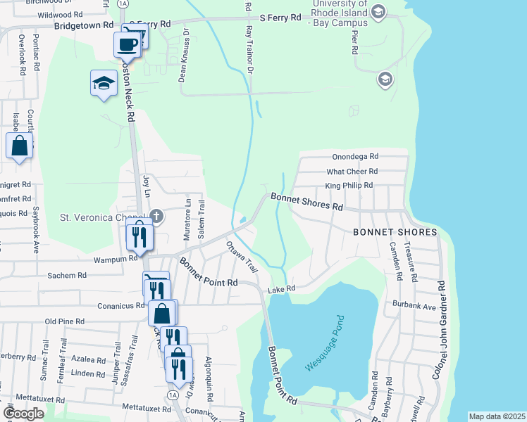 107 Shores Road, Narragansett RI Walk Score