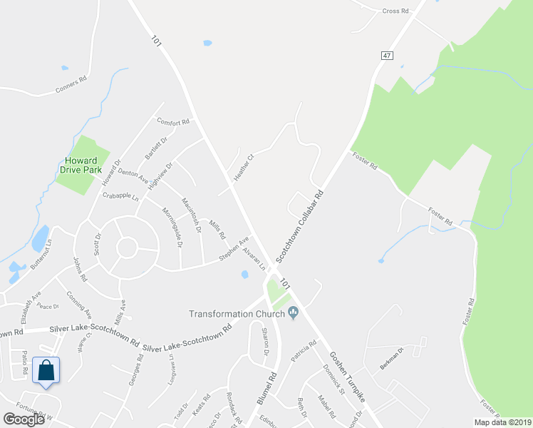 map of restaurants, bars, coffee shops, grocery stores, and more near 375-1577 Goshen Turnpike in Middletown