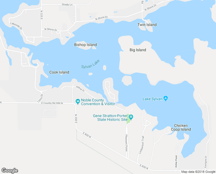 map of restaurants, bars, coffee shops, grocery stores, and more near 1015 Pleasant Point in Rome City