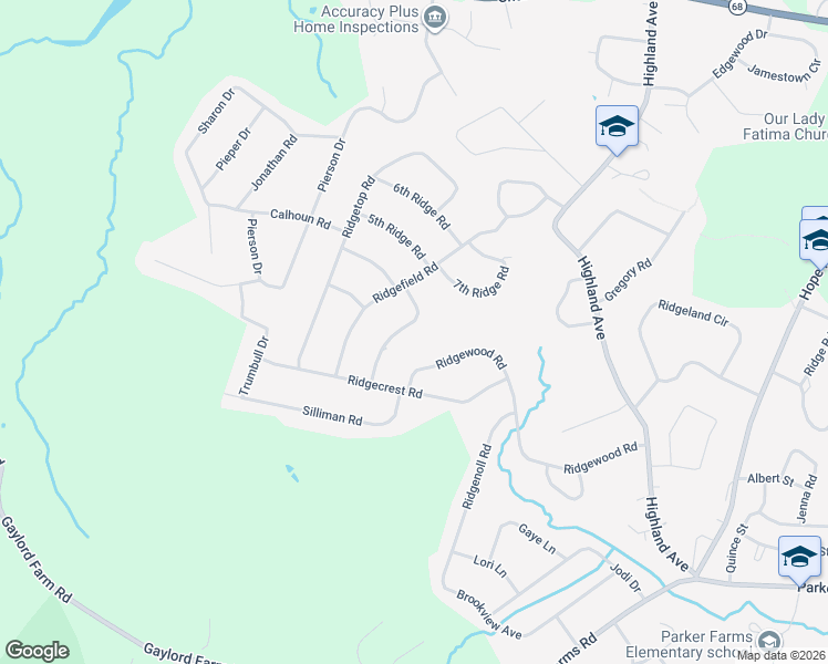 map of restaurants, bars, coffee shops, grocery stores, and more near 34 Crestview Terrace in Wallingford