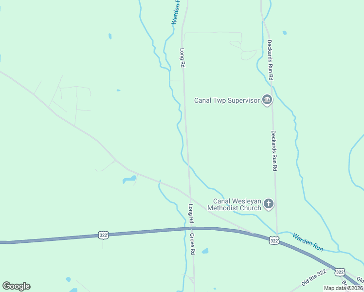map of restaurants, bars, coffee shops, grocery stores, and more near 315 Long Road in Cochranton
