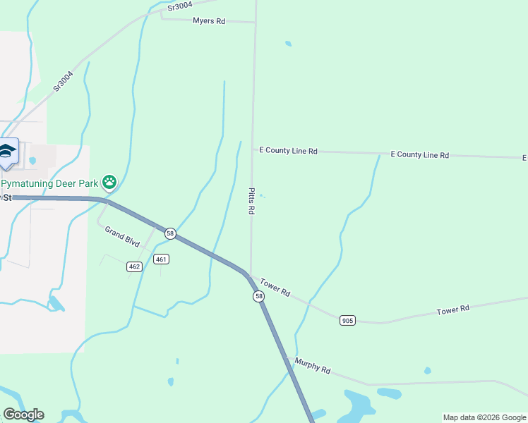map of restaurants, bars, coffee shops, grocery stores, and more near 121 Pitts Road in Jamestown