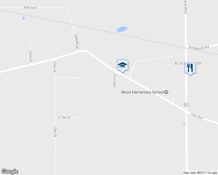map of restaurants, bars, coffee shops, grocery stores, and more near 7390 Gibson Street in Merrillville
